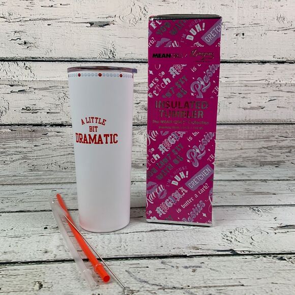 Mean Girls x Dragon Glassware‎ A Little Bit Dramatic Insulated Tumbler 24oz NIB - Picture 1 of 12